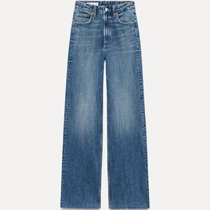 ZARA  HIGH RISE WIDE LEG JEANS, SIZE 6